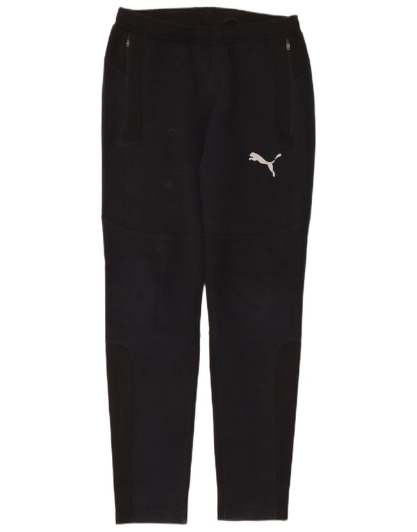 Puma Mens Tracksuit Trousers Small Black Cotton