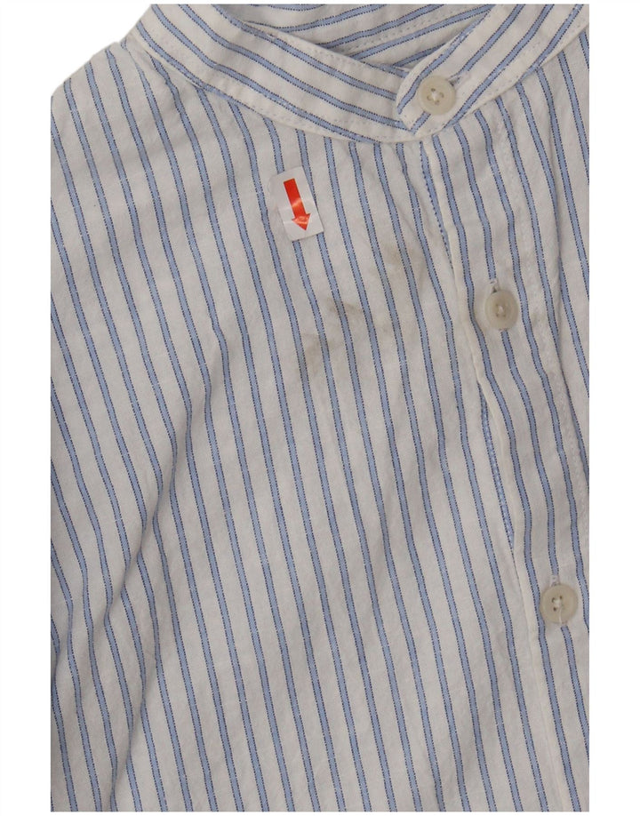 ZARA Boys Shirt 8-9 Years White Pinstripe Cotton