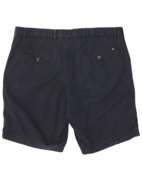 Tommy Hilfiger Mens Chino Shorts W36 Large Navy Blue Cotton