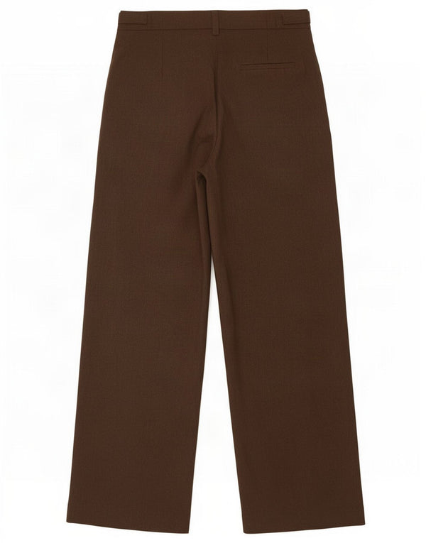 Zara Womens High Waist Wide Leg Casual Trousers Medium W28 L32 Green