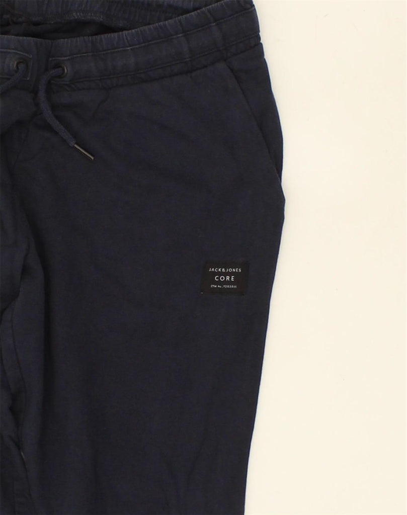 JACK & JONES Mens Tracksuit Trousers Joggers Large Navy Blue Cotton | Vintage Jack & Jones | Thrift | Second-Hand Jack & Jones | Used Clothing | Messina Hembry 