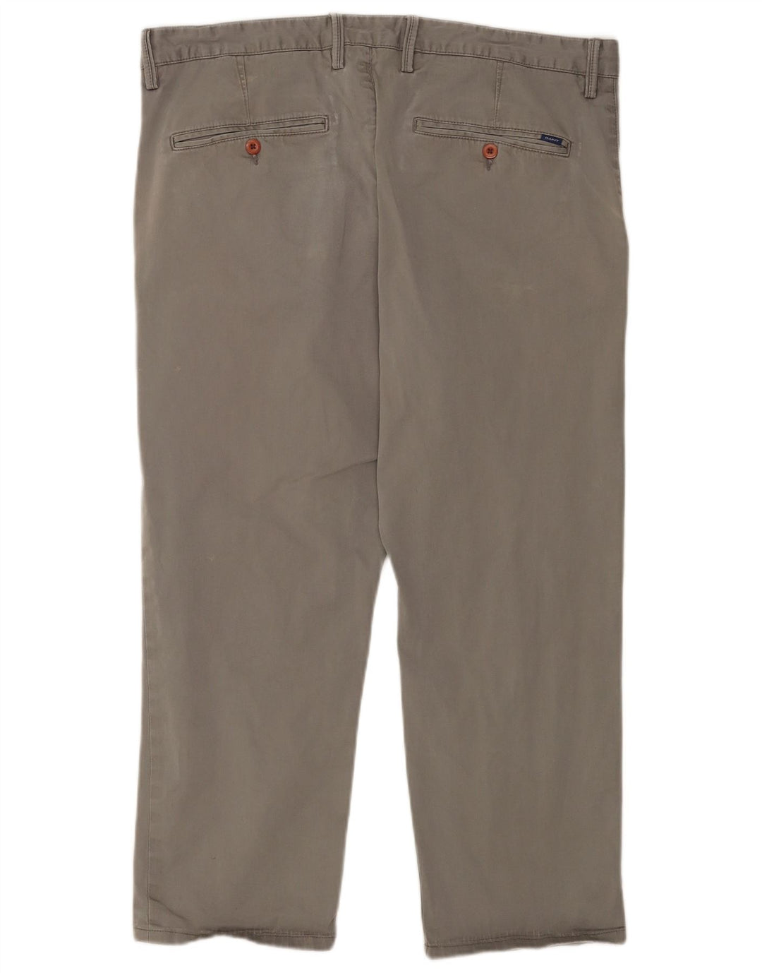 Gant Mens Cropped Trousers W38 L25 Grey Cotton