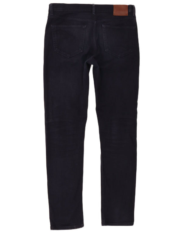 Gant Mens Slim Fit Casual Trousers W33 L34 Navy Blue Cotton