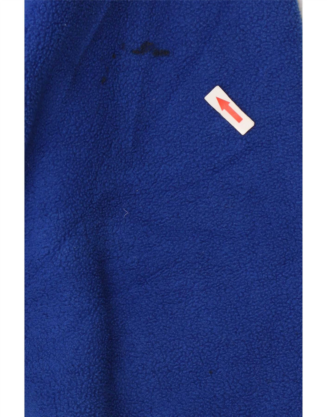 Vintage Mens Graphic Anorak Fleece Jumper XL Blue