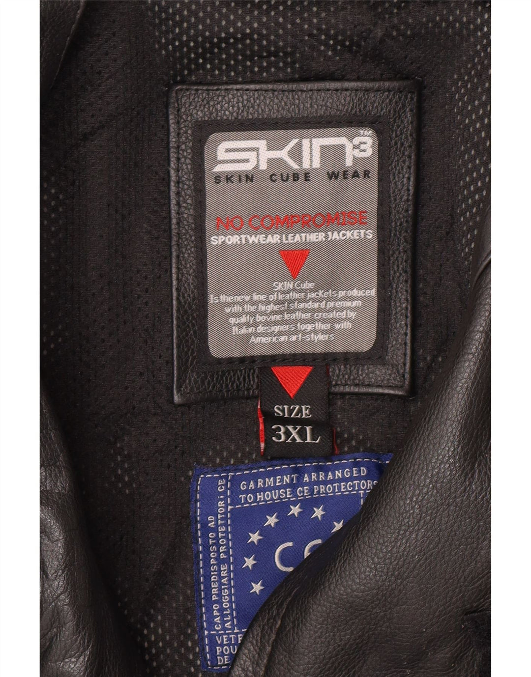 VINTAGE Mens Leather Racer Jacket UK 46 3XL Black Leather