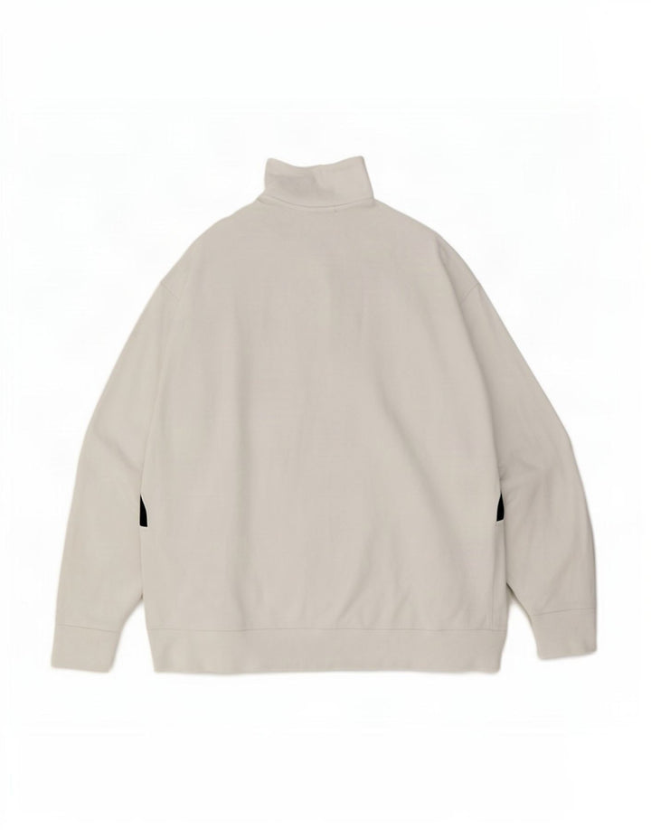 Hugo Boss Womens Oversized Graphic Sweatshirt Jumper UK 10 Small White