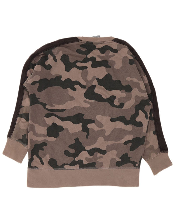 Champion Boys Graphic Sweatshirt Jumper 11-12 Years Grey Camouflage Cotton