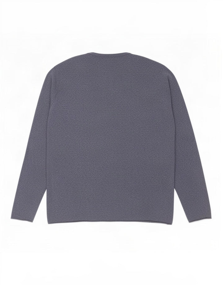Zara Mens Crew Neck Jumper Sweater Large Blue