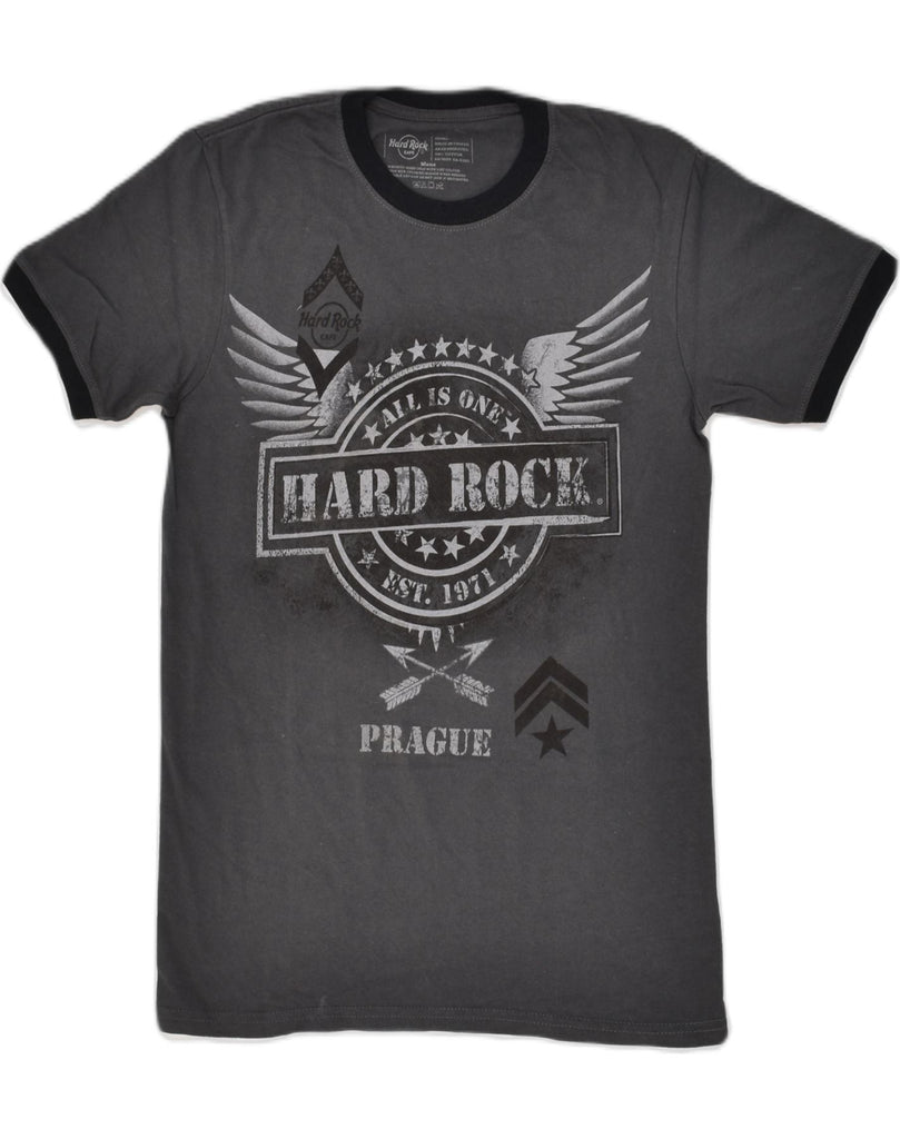 HARD ROCK CAFE Mens Prague Graphic T-Shirt Top Small Grey Cotton | Vintage Hard Rock Cafe | Thrift | Second-Hand Hard Rock Cafe | Used Clothing | Messina Hembry 