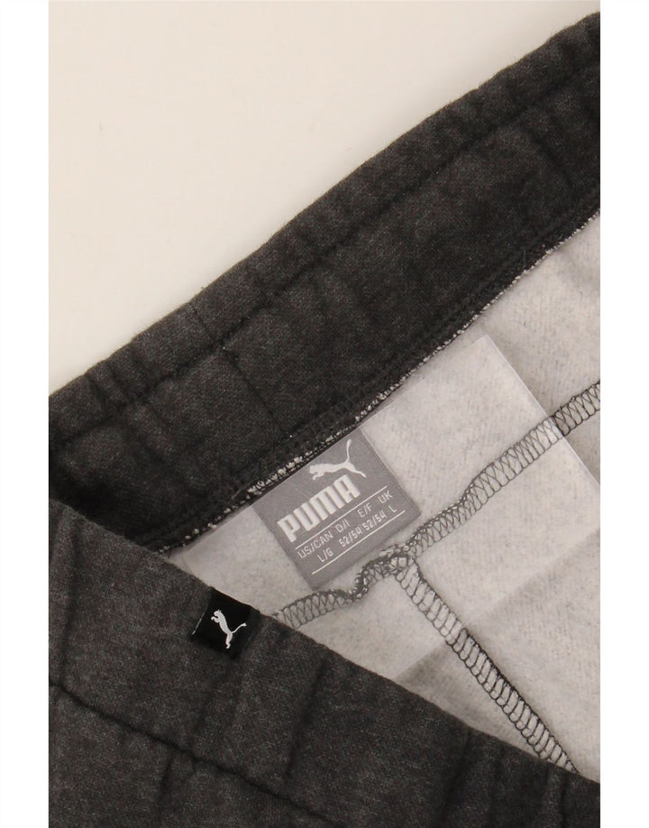PUMA Mens Graphic Tracksuit Trousers Joggers Large Grey Cotton Vintage Puma and Second-Hand Puma from Messina Hembry 