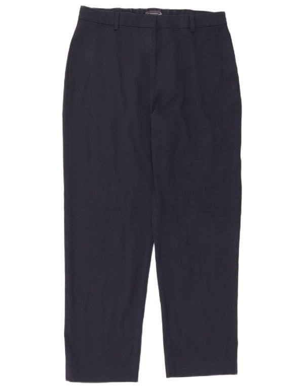 Marks & Spencer Womens Suit Trousers UK 12 Medium W30 L28 Navy Blue