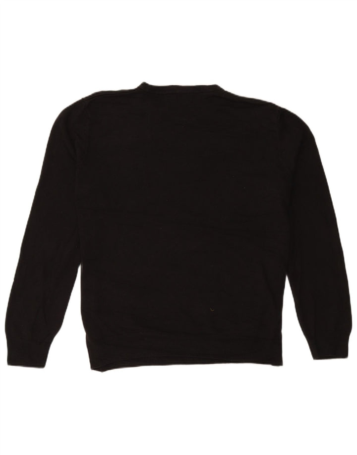 Marks & Spencer Womens Crew Neck Jumper Sweater XL Black Acrylic