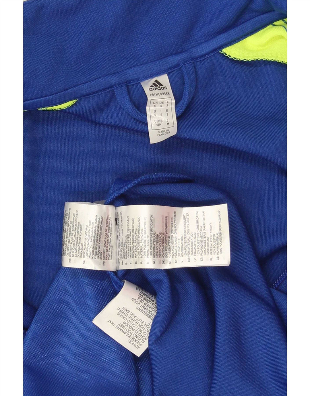 Adidas Mens Aeroready Graphic Tracksuit Top Jacket Small Blue Colourblock