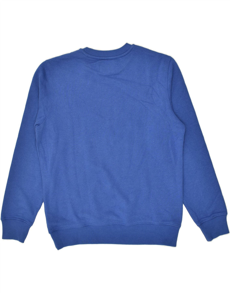 CALVIN KLEIN Mens Graphic Sweatshirt Jumper Medium Blue Cotton | Vintage Calvin Klein | Thrift | Second-Hand Calvin Klein | Used Clothing | Messina Hembry 