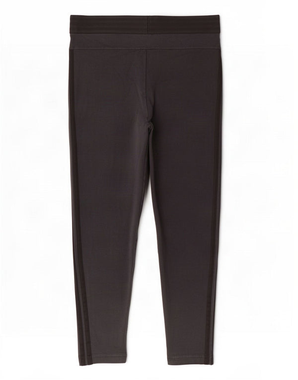 Adidas Womens Crop Leggings UK 20/22 XL Black Cotton
