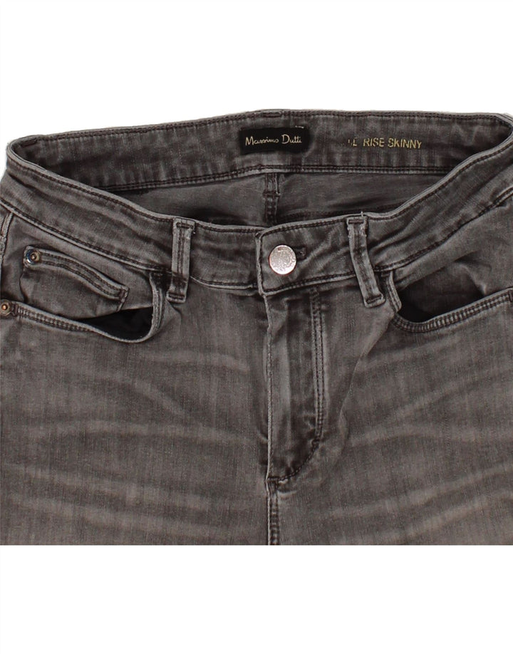 MASSIMO DUTTI Womens High Rise Skinny Jeans W28 L29 Grey Vintage Massimo Dutti and Second-Hand Massimo Dutti from Messina Hembry 