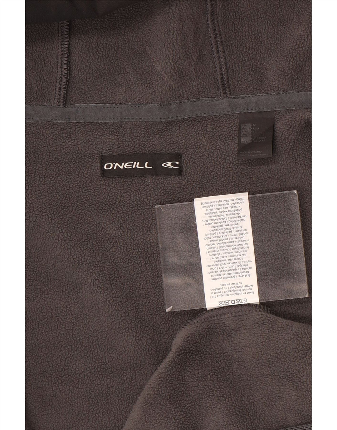 O'Neill Womens Hooded Windbreaker Jacket UK 14 Medium Black Colourblock