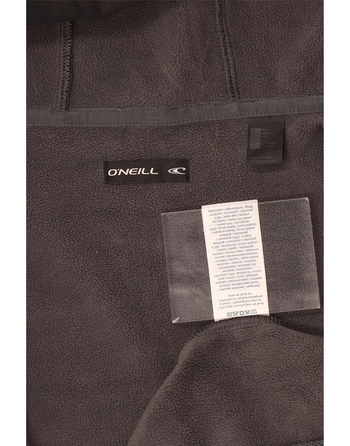 O'Neill Womens Hooded Windbreaker Jacket UK 14 Medium Black Colourblock