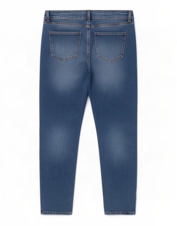 M&Co Womens Slim Jeans UK 16 Large W36 L29 Blue Cotton