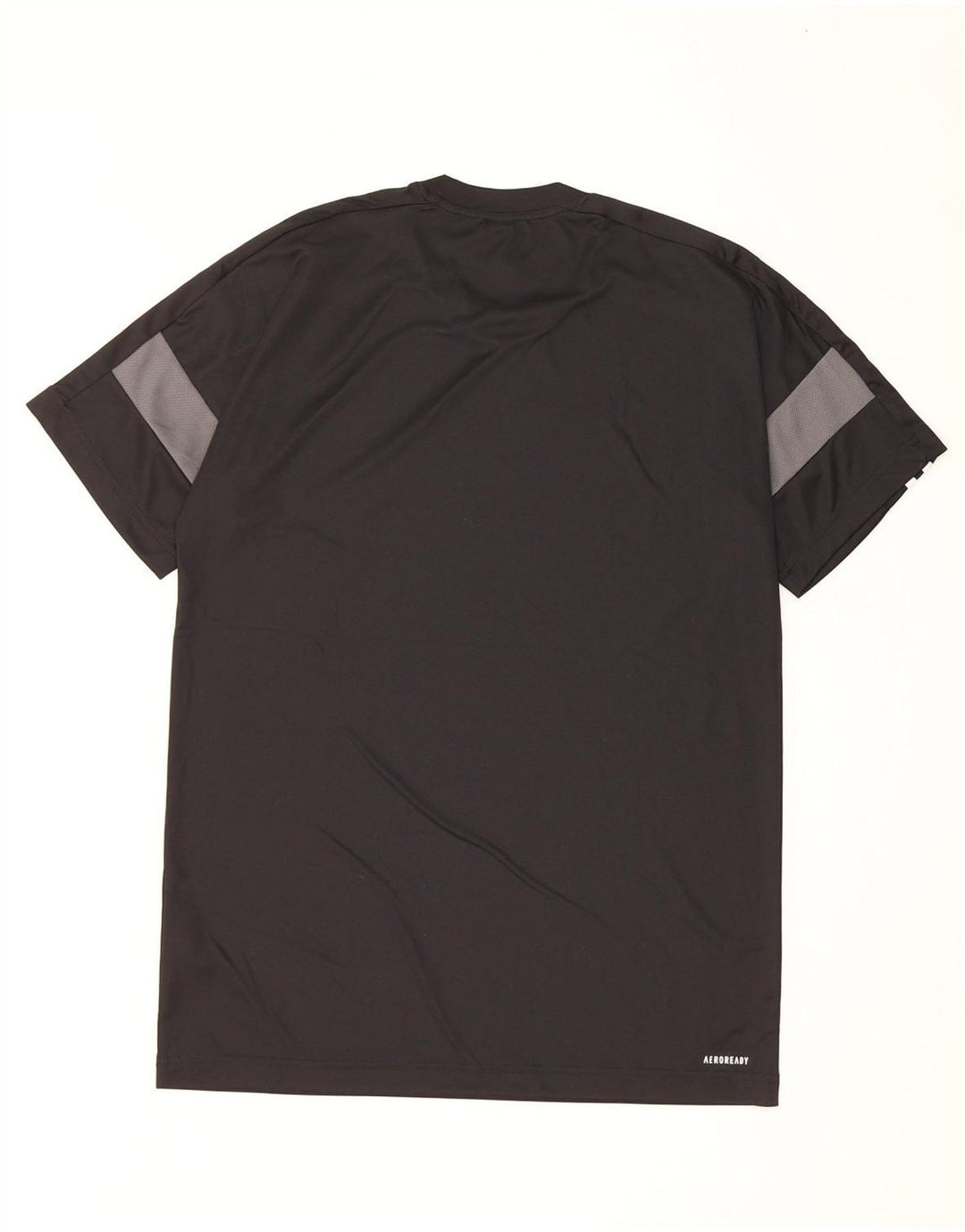 Adidas Mens Aeroready T-Shirt Top Medium Black Colourblock Polyester