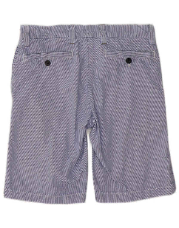 Jack Wills Mens Chino Shorts W28 Small Blue Pinstripe