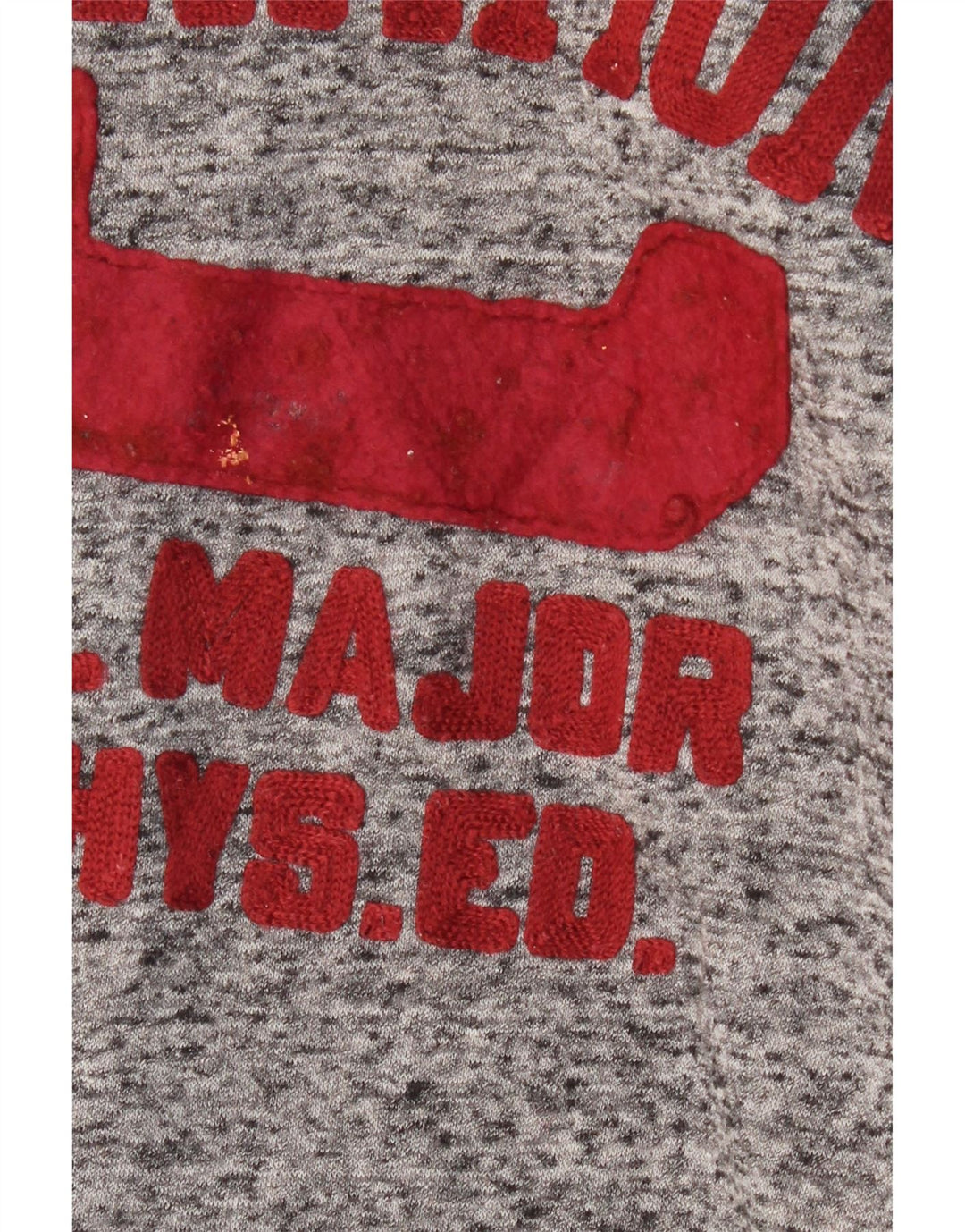CHAMPION Mens Graphic Sweatshirt Jumper Small Grey Flecked Cotton