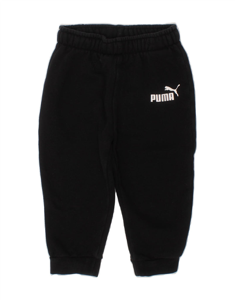 PUMA Baby Boys Joggers Tracksuit Trousers 12-18 Months  Black Cotton Vintage Puma and Second-Hand Puma from Messina Hembry 