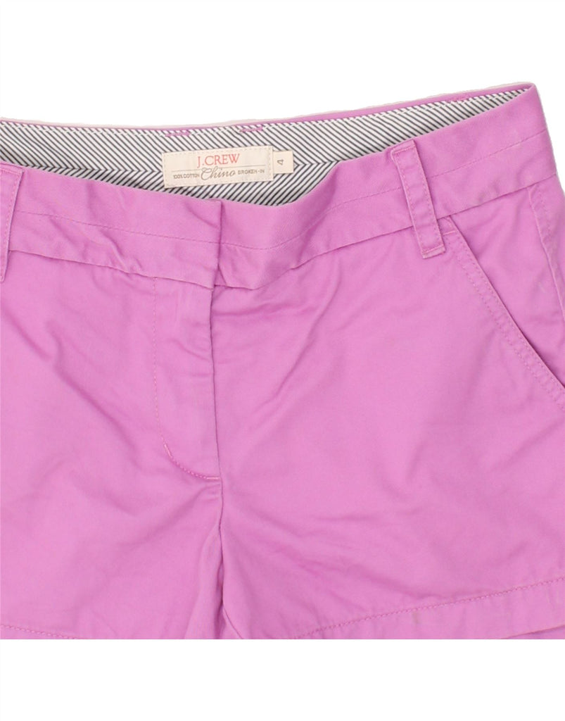 J. CREW Womens Broken In Chino Shorts US 4 Small W30  Pink Cotton | Vintage J. Crew | Thrift | Second-Hand J. Crew | Used Clothing | Messina Hembry 