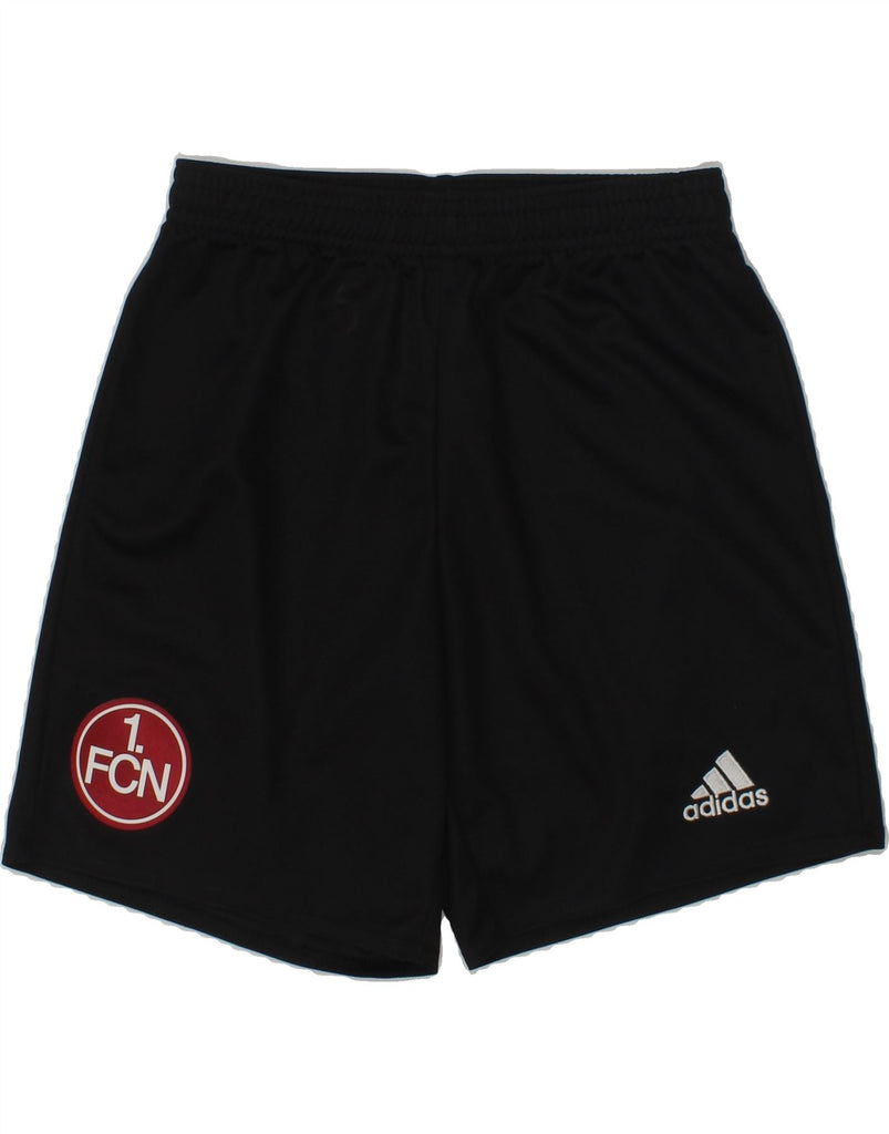 ADIDAS Boys Graphic Sport Shorts 9-10 Years Black Polyester | Vintage Adidas | Thrift | Second-Hand Adidas | Used Clothing | Messina Hembry 