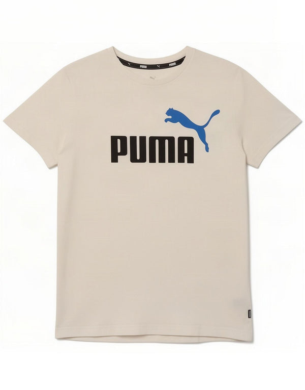 Puma Boys Graphic T-Shirt Top 11-12 Years White