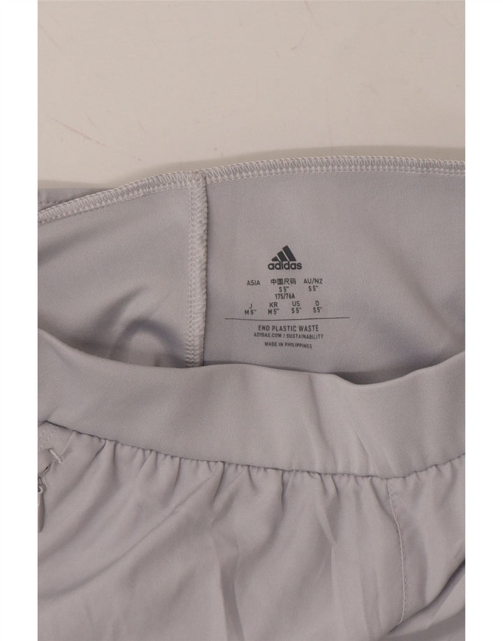ADIDAS Womens Sport Shorts UK 10 Small  Grey Polyester Vintage Adidas and Second-Hand Adidas from Messina Hembry 