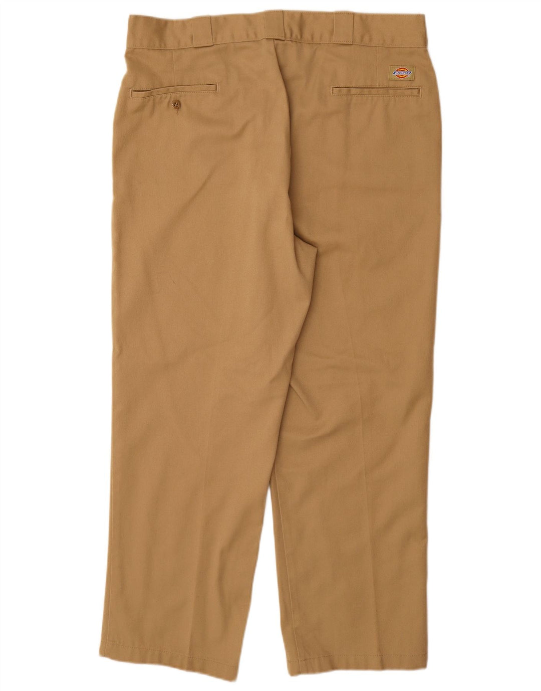DICKIES Mens Straight Chino Trousers W38 L29 Brown Polyester