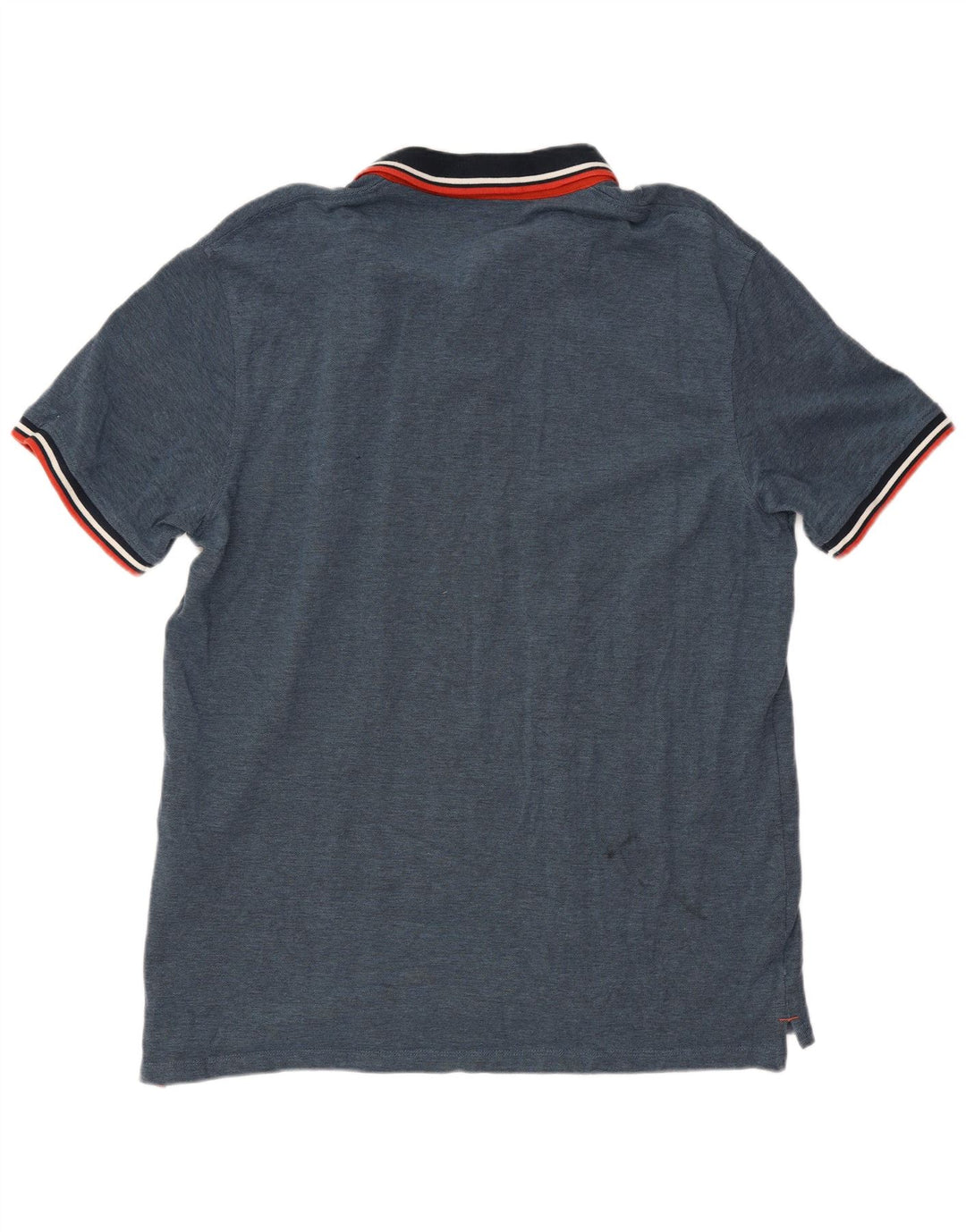 Jack & Jones Mens Polo Shirt 2XL Blue Flecked Cotton