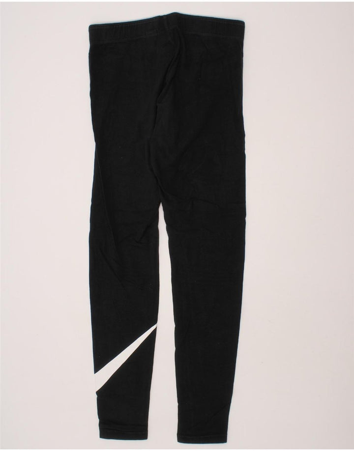 NIKE Womens Graphic Leggings UK 8 Small  Black Vintage Nike and Second-Hand Nike from Messina Hembry 
