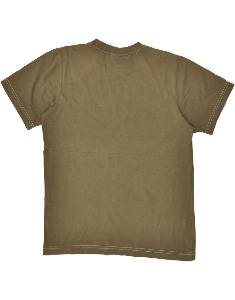 ADIDAS Boys Graphic T-Shirt Top 13-14 Years Khaki Cotton | Vintage Adidas | Thrift | Second-Hand Adidas | Used Clothing | Messina Hembry 