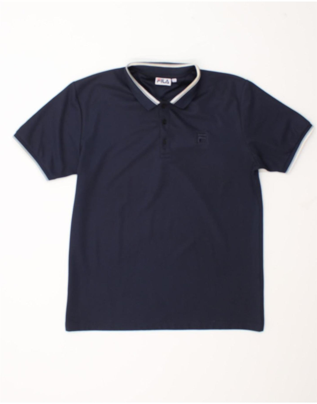 Fila Mens Polo Shirt Large Navy Blue