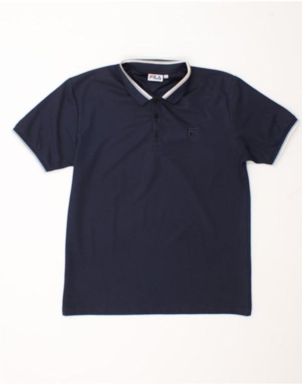 Fila Mens Polo Shirt Large Navy Blue