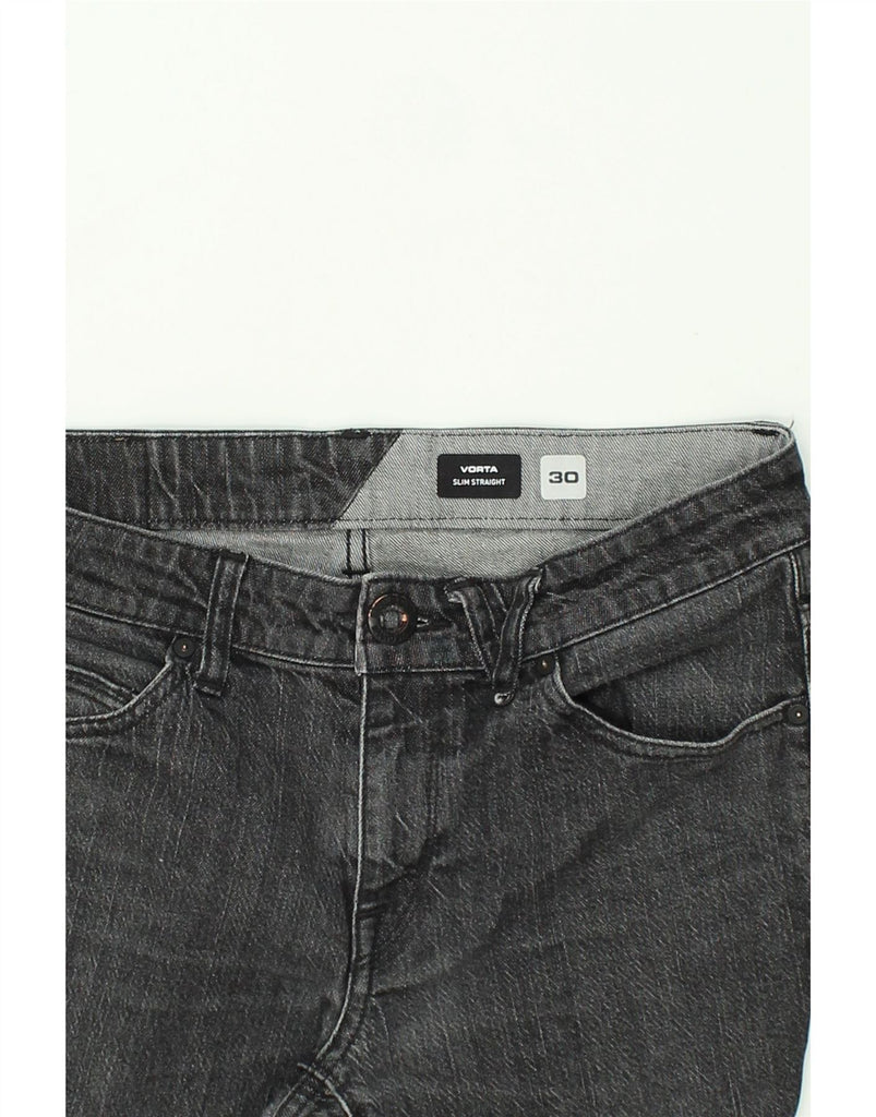 VOLCOM Mens Vorta Slim Straight Jeans W30 L30  Grey Cotton | Vintage Volcom | Thrift | Second-Hand Volcom | Used Clothing | Messina Hembry 