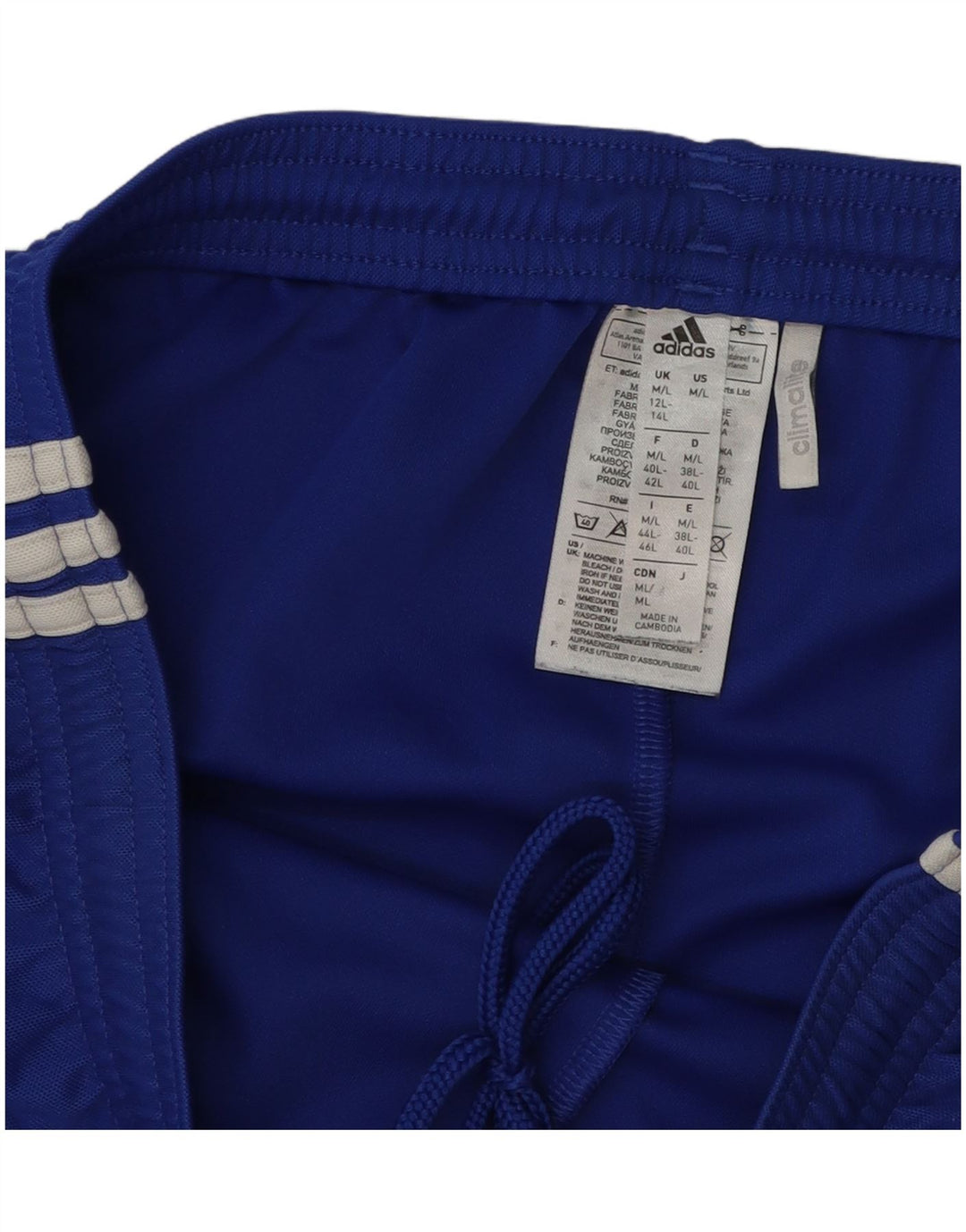 Adidas Womens Climalite Sport Shorts UK 12/14 Medium  Blue