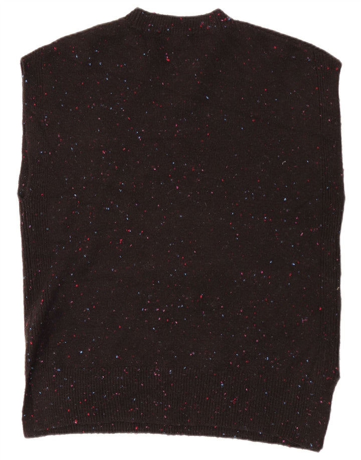 Marks & Spencer Mens Vest Tank Top Medium Black Flecked Acrylic