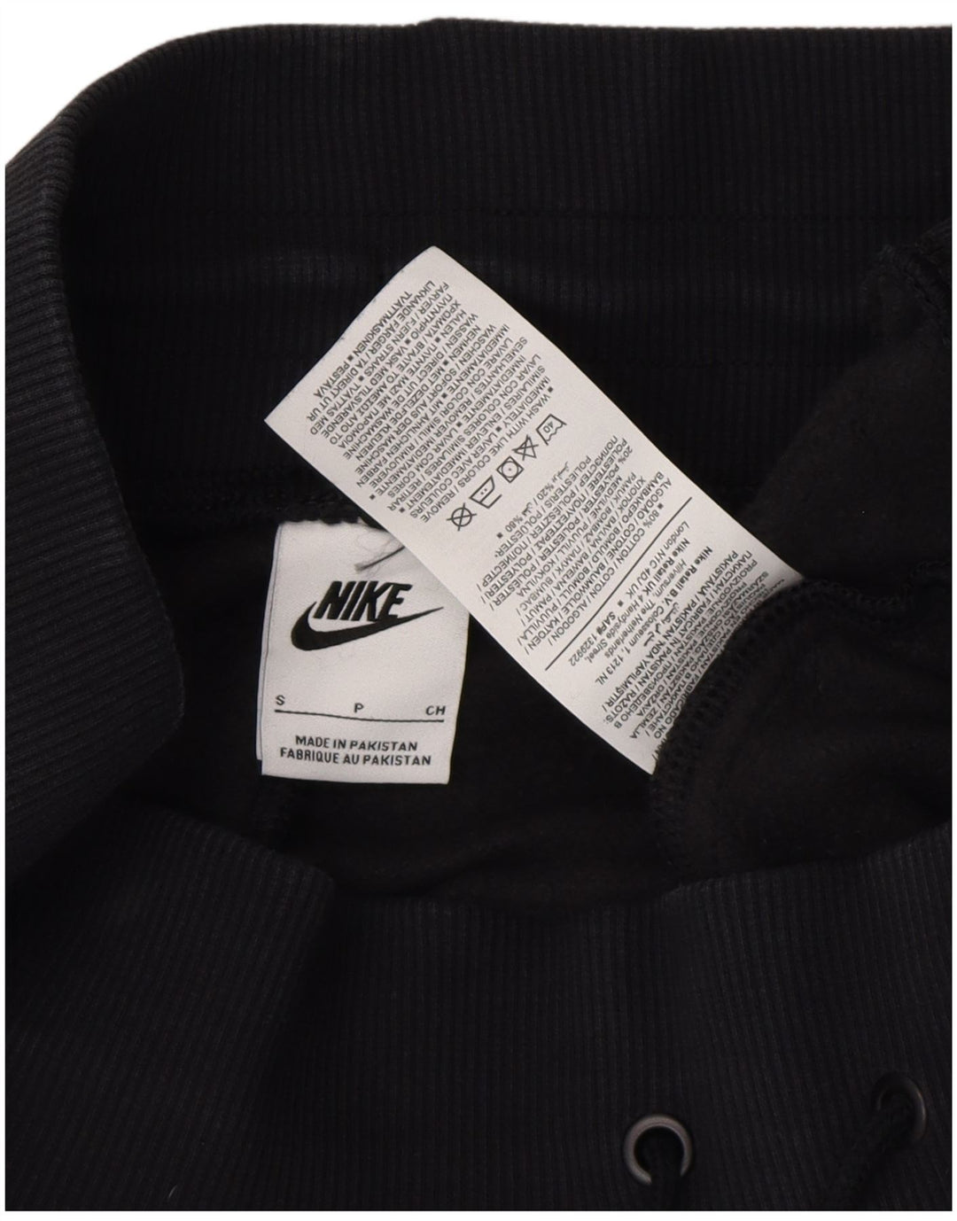 Nike Womens Tracksuit Trousers Joggers UK 10 Small Black Cotton