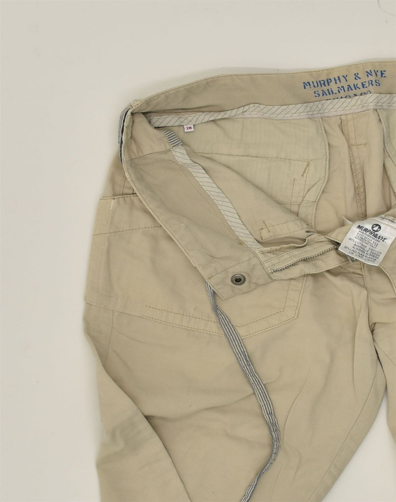 MURPHY & NYE Womens Bermuda Shorts W28 Medium  Brown Cotton | Vintage Murphy & Nye | Thrift | Second-Hand Murphy & Nye | Used Clothing | Messina Hembry 