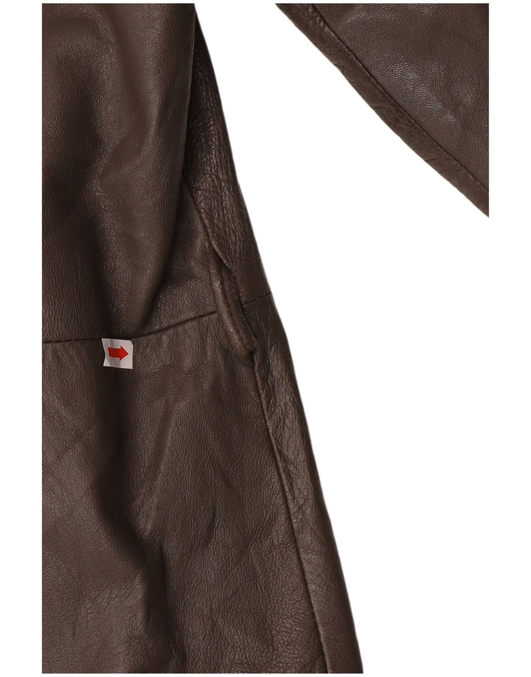 Vintage Mens Military Leather Jacket IT 56 3XL Grey Leather