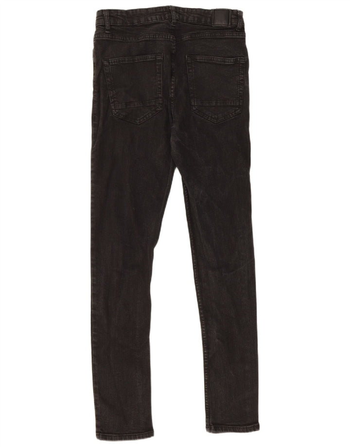 Bench Mens Skinny Jeans W32 L32 Black Cotton