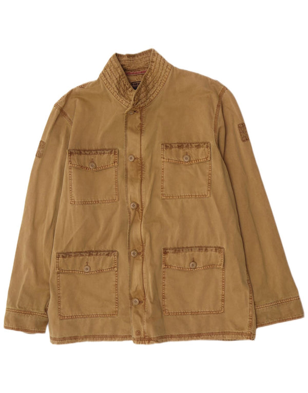 Converse Mens One Star Utility Jacket UK 42 XL Beige Cotton