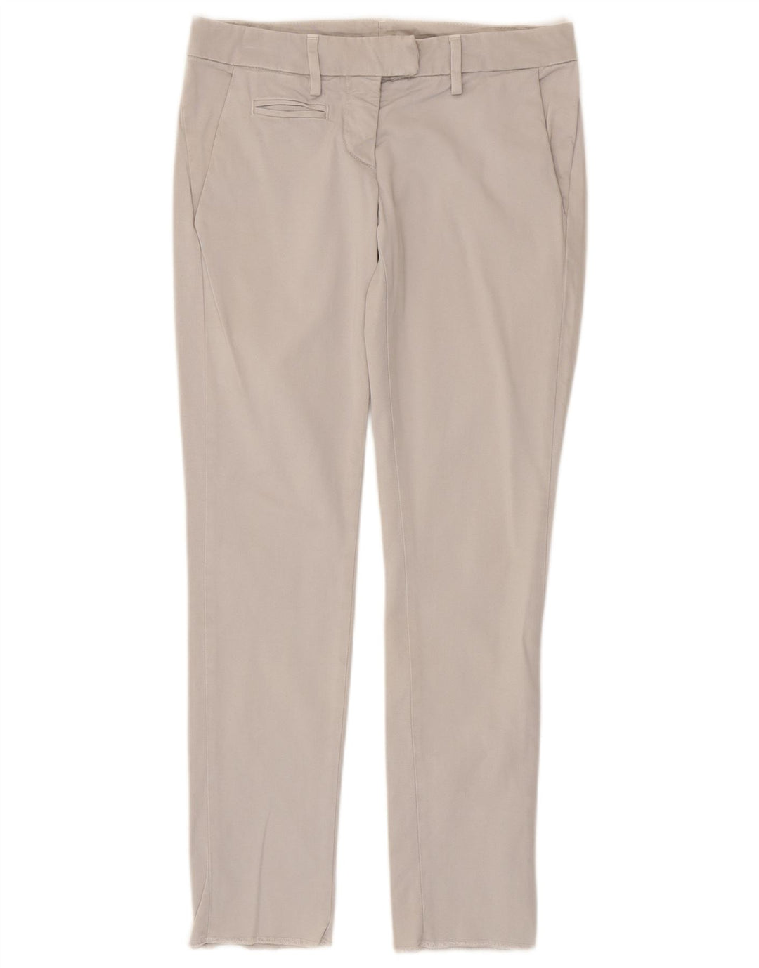 Dondup Womens Slim Chino Trousers W25 L27 Grey Cotton