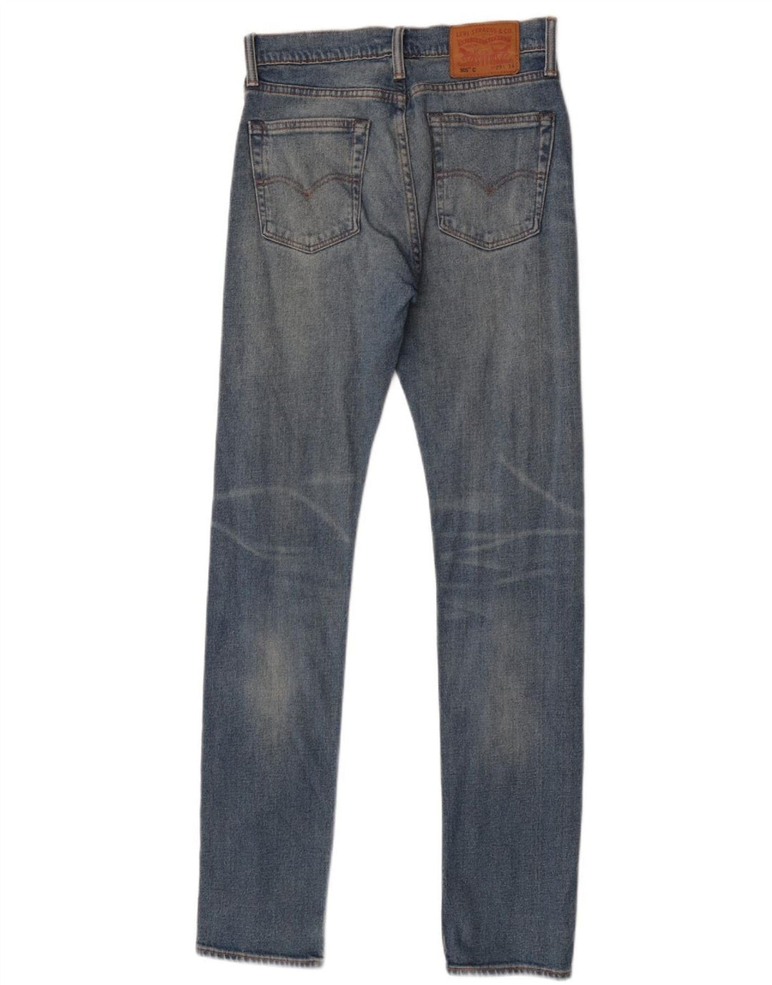 Levi's Womens 505 Skinny Jeans  W29 L34 Blue Cotton