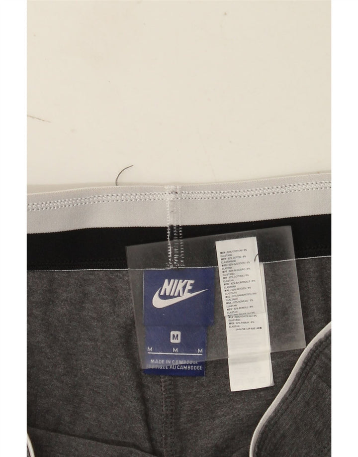 Nike Womens Graphic Leggings UK 12 Medium  Grey Flecked Cotton