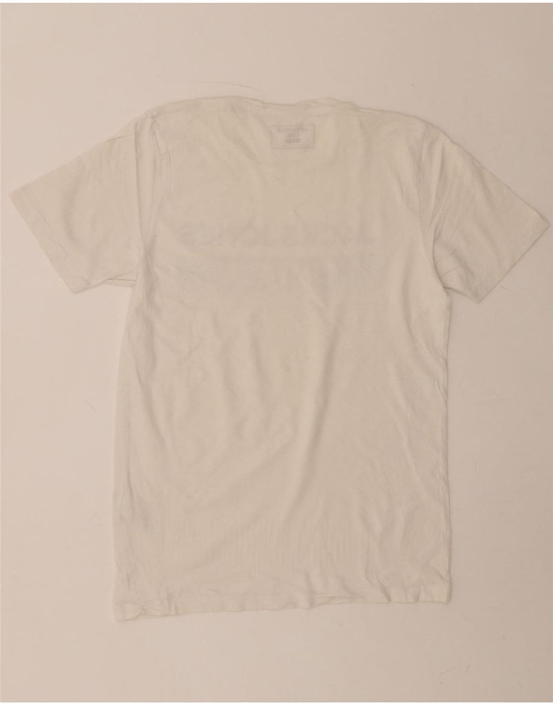 JACK & JONES Mens Slim Fit Graphic T-Shirt Top Small White Cotton Vintage Jack & Jones and Second-Hand Jack & Jones from Messina Hembry 