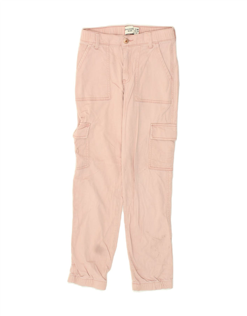 ABERCROMBIE & FITCH Girls Slim Fit Joggers Cargo Trousers 13-14 Years Pink | Vintage Abercrombie & Fitch | Thrift | Second-Hand Abercrombie & Fitch | Used Clothing | Messina Hembry 